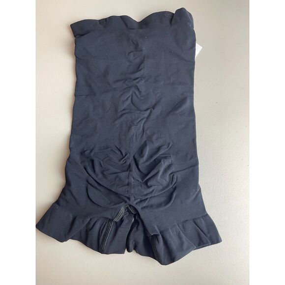 NWOT SKIMS Seamless Sculpt Strapless Black Bodysuit Shorts Size L - Picture 3 of 5